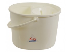 MOP BUCKET SOCKET C/W SIEVE WHITE