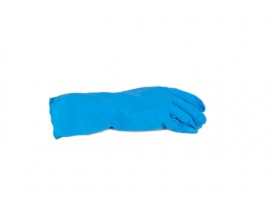 GLOVES RUBBER HOUSEHOLD BLUE MEDIUM