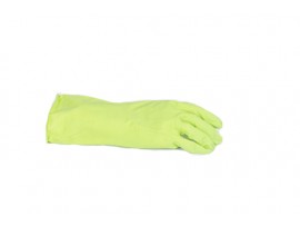 GLOVES RUBBER HOUSEHOLD GREEN MEDIUM