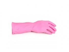 GLOVES RUBBER HOUSEHOLD PINK MEDIUM