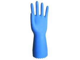 GLOVES RUBBER PREMIUM OPTIMA BLUE MEDIUM 8