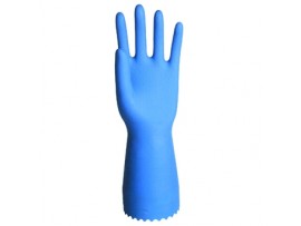 GLOVES RUBBER PREMIUM OPTIMA BLUE SMALL 7