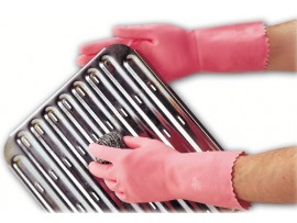 GLOVES RUBBER PREMIUM OPTIMA PINK SMALL 7