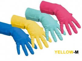 GLOVES VILEDA MULTI PURPOSE YELLOW MEDIUM