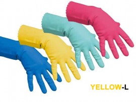 GLOVES VILEDA MULTI PURPOSE YELLOW LARGE