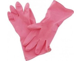 GLOVES RUBBER MARIGOLD PINK MEDIUM