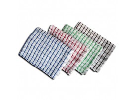TOWEL TEA TERRY CHECK 18X28"