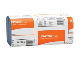 HAND TOWEL KATRIN ZZ BLUE 1PLY