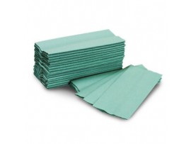 HAND TOWEL C FOLD GREEN 1PLY