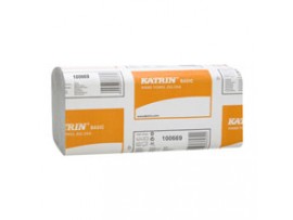 HAND TOWEL ZZ KATRIN NATURAL 1PLY
