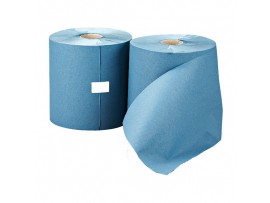 ROLL TOWEL CONTROL 1PLY BLUE 200M