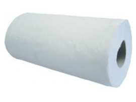 ROLL TOWEL WHITE 2PLY 40M 10"/25CM