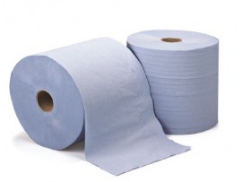 ROLL TOWEL CONTROL 2PLY BLUE 175M