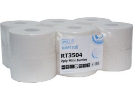 TOILET ROLL MINI JUMBO 2PLY 200M 60MM