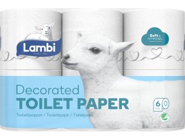 TOILET ROLL LAMBI LUXURY WHITE 3PLY