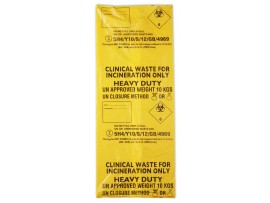 BAG WASTE CLINICAL YELLOW 18X29X39"