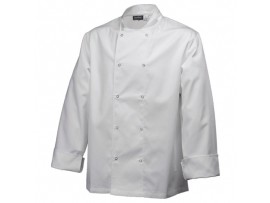 JACKET CHEF STUD LONG WHITE LARGE