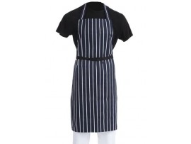 APRON BUTCHER NAVY/WHITE STRIPE 100X70CM