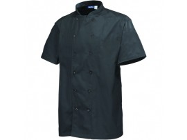 JACKET CHEF STUD SHORT BLACK LARGE