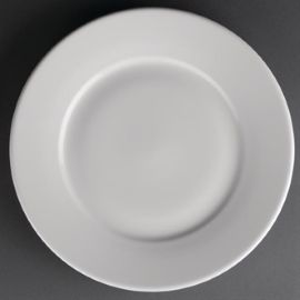 PLATE WIDE RIM ATHENA WHITE 10"