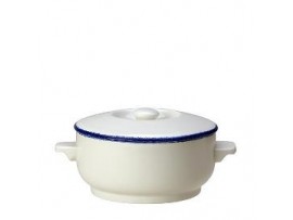 COVER BOWL SOUP BLUE DAPPLE