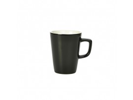 MUG LATTE GENWARE BLACK 12OZ