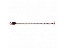 SPOON BAR TWISTED COPPER PLATED 27CM
