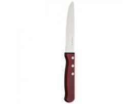 KNIFE STEAK JUMBO POLYWOOD 3 STUD 18/0