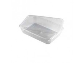 CONTAINER + LID FOOD MICROWAVABLE 1000ML