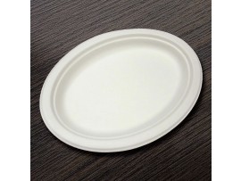 PLATE BAGASSE OVAL 10"