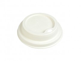 LID DOMED BAGASSE WHITE 12 AND 16 OZ