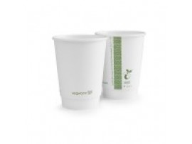 CUP DOUBLE WALL WHITE 12OZ