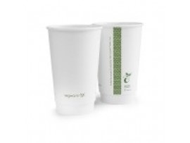 CUP DOUBLE WALL WHITE 16OZ