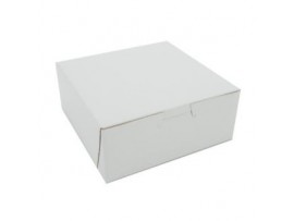 BOX CAKE WHITE 7X7X3"