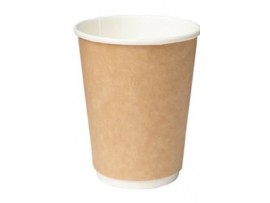 CUP HOT DOUBLE WALL KRAFT 12OZ