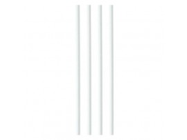 STRAW PAPER WHITE 8" 200X6MM