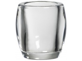 HOLDER TEALIGHT GLASS CLEAR 77 X 72MM