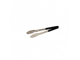 TONGS COLOUR CODED S/S BLACK 23CM