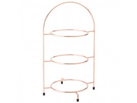 STAND CAKE 3 TIER COPPER 43CM 17"