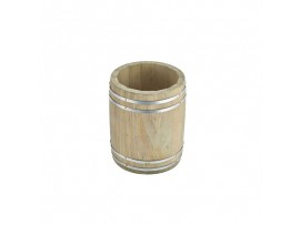 BARREL MINIATURE WOODEN 11.5x13.5CM