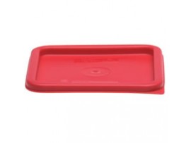 LID CAMBRO POLY SQUARE RED FITS 7.6LT