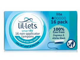 LIL-LETS NON APPLICATOR TAMPON LITE 16'S