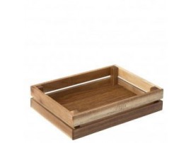 CRATE CONDIMENT ACACIA 10.25 X 7.5"