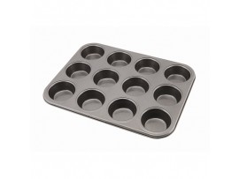 TRAY MUFFIN NON-STICK CARBON STEEL 12-CUP