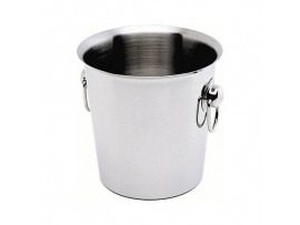 BUCKET WINE RING HANDLES S/S 4LT