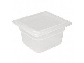 CONTAINER & LID POLYPROP VOGUE 1/6 100MM