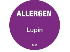 LABEL ALLERGEN LUPIN  1" CIRCLE