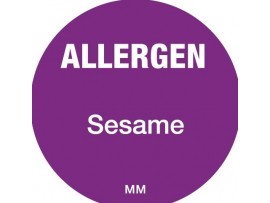 LABEL ALLERGEN SESAME 1" CIRCLE