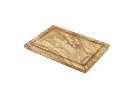 BOARD SERVING OLIVE WOOD GROOVED 30X20CM