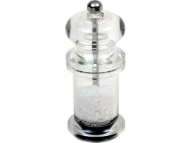 GRINDER SALT/PEPPER ACRYLIC CLEAR 14CM